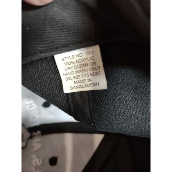 U.S. Air Force SMSgt Senior Master Sergeant Retired Black Adjustable Cap Hat - Picture 3 of 4